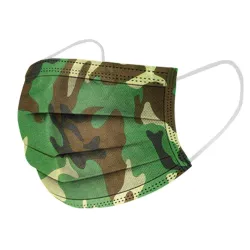 Masque antibactérien jetable - masque de bouche - 3 couches - camouflage